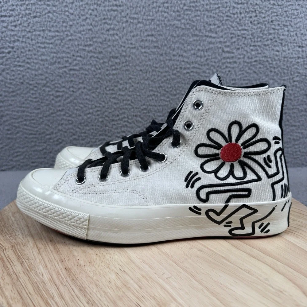 Converse Chuck Taylor All-Star 70 Hi X Keith Haring Egret US Mens 9 Womens 11